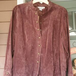 Women's brown suede jacket
